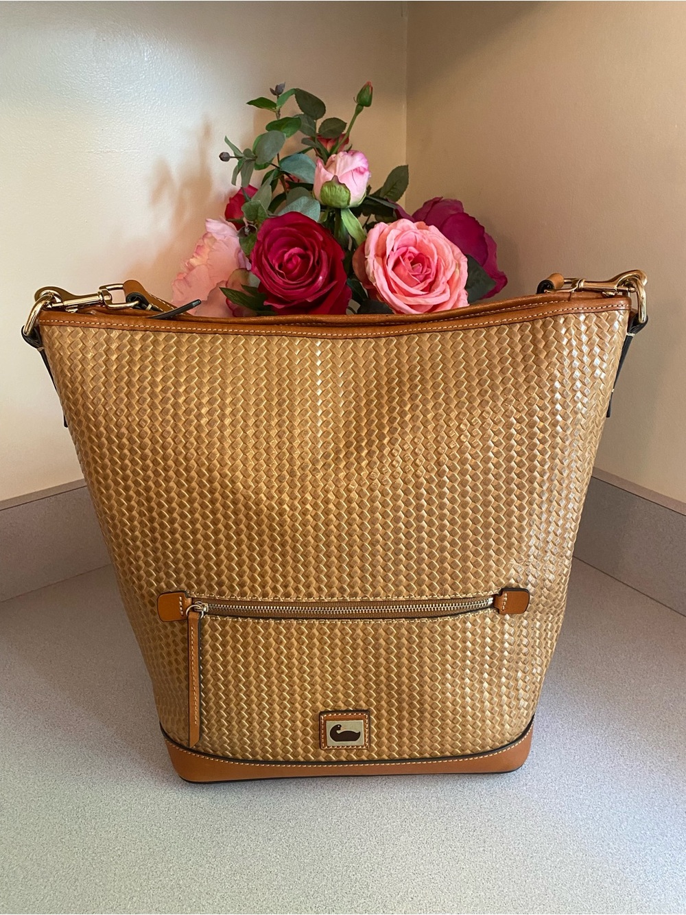 Dooney & Bourke Camden Woven Small Hobo Bag
